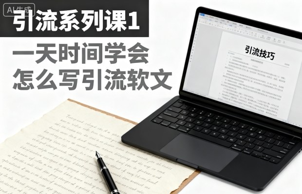 引流系列课1，一天时间学会怎么写引流软文-御文网