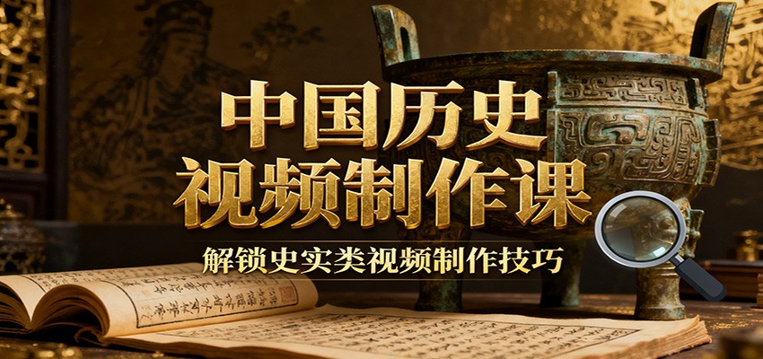 中国历史视频制作课：疆域地图集+参考文案+练习素材，解锁史实类视频制作技巧-御文网