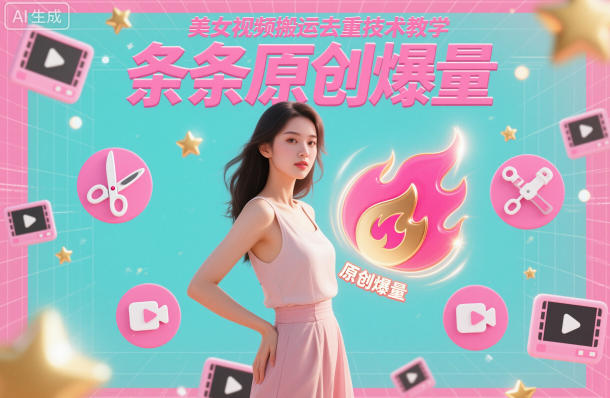 美女视频搬运去重技术教学，条条原创爆量-御文网