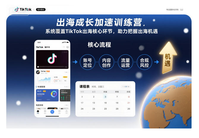出海成长加速训练营，系统覆盖TikTok出海核心环节，助力把握出海机遇(更新)-御文网