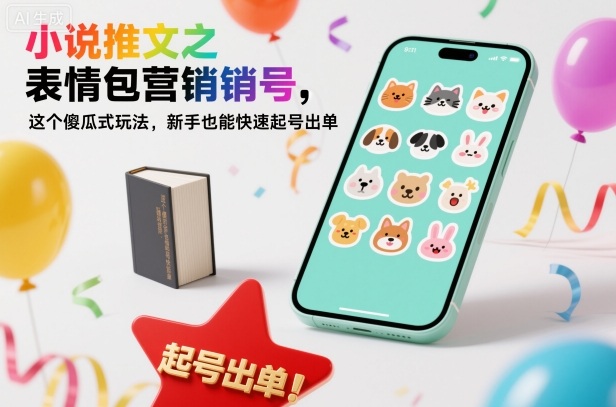 小说推文之表情包营销号，这个傻瓜式玩法，新手也能快速起号出单-御文网