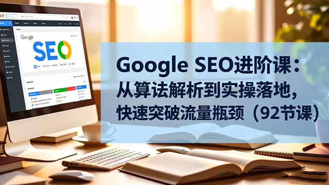 Google SEO进阶课：从算法解析到实操落地，快速突破流量瓶颈(92节课-御文网