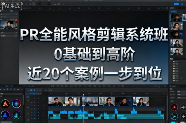 PR全能风格剪辑系统班，0基础到高阶，近20个案例一步到位-御文网