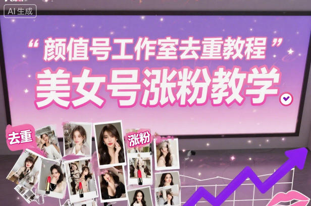 颜值号工作室去重教程，美女号涨粉教学-御文网