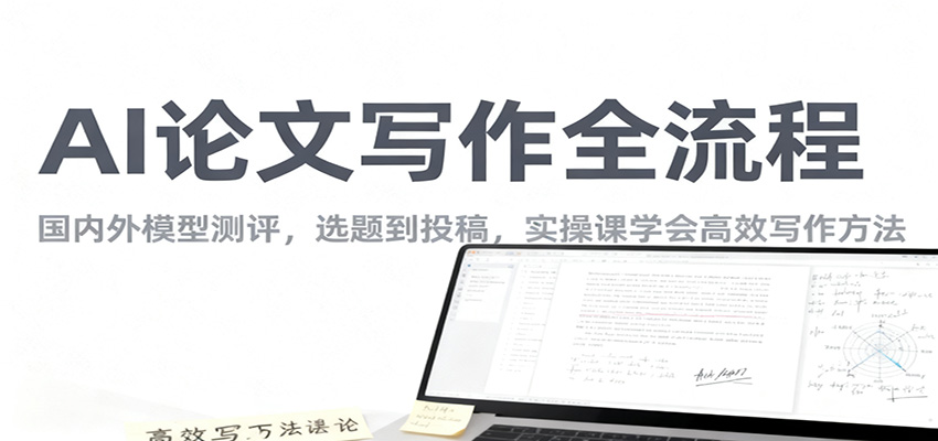AI论文写作全流程，国内外模型测评，选题到投稿，实操课学高效写作方法-御文网