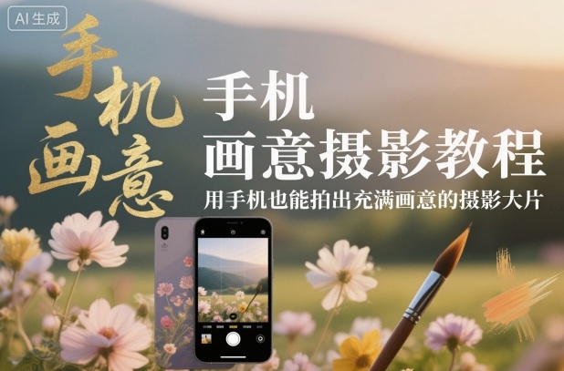 手机画意摄影教程，用手机也能拍出充满画意的摄影大片-御文网