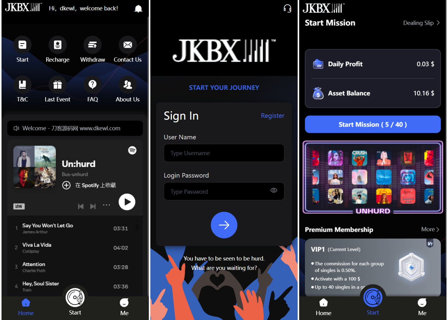 JKBX海外音乐抢单系统源码 Thinkphp框架 附教程-御文网