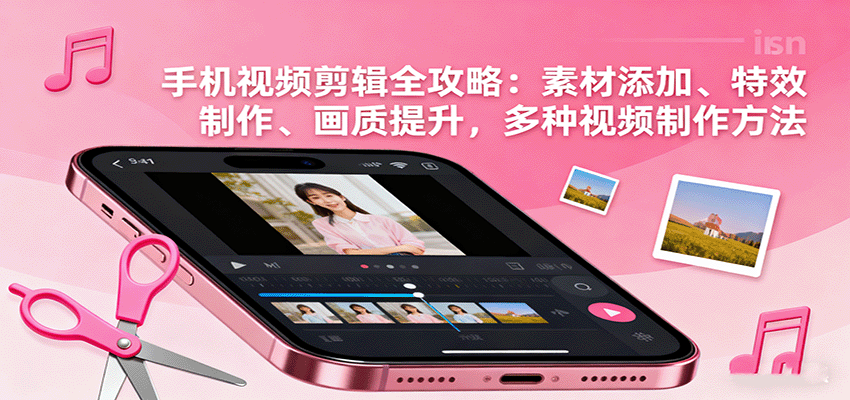 手机视频剪辑全攻略：素材添加、特效制作、画质提升，多种视频制作方法-御文网