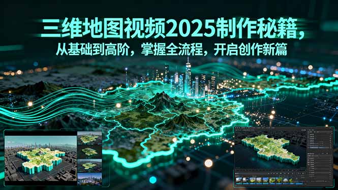 三维地图视频2025制作秘籍，从基础到高阶，掌握全流程，开启创作新篇-御文网