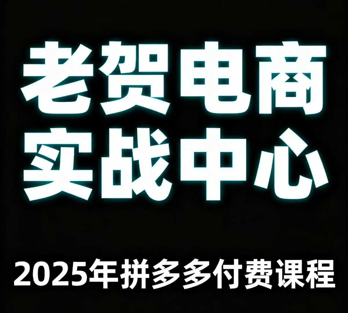 老贺电商2025年拼多多付费课程，用通俗易懂的方法告诉你多多怎么玩-御文网
