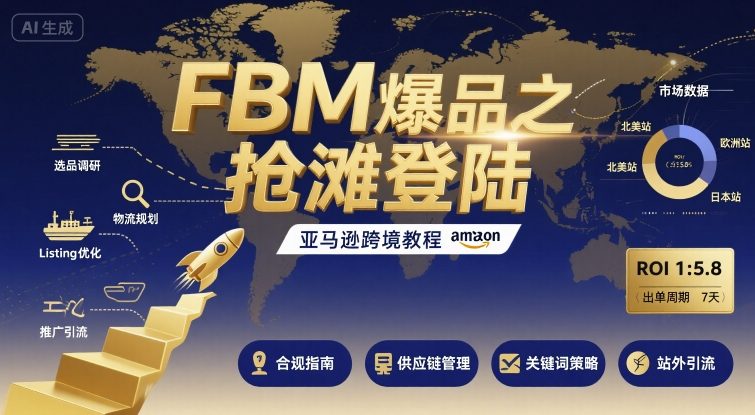 FBM爆品之抢滩登陆-亚马逊跨境教程-御文网