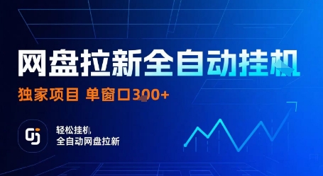 网盘拉新全自动挂G，独家项目，全自动运行完成拉新做任务，单窗口3张+【揭秘】-御文网