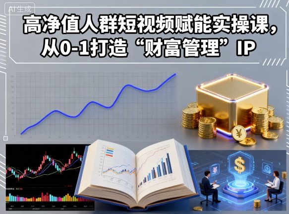 高净值人群短视频赋能实操课，从0-1打造“财富管理”IP-御文网