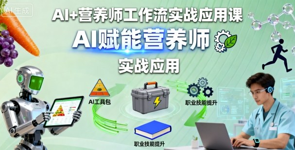 AI+营养师工作流实战应用课，AI赋能营养师-御文网
