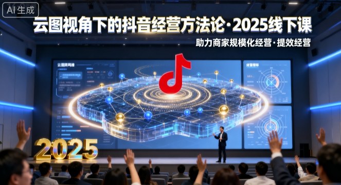 云图视角下的抖音经营方法论，2025线下课，助力商家规模化经营，提效经营(录音+字幕)-御文网