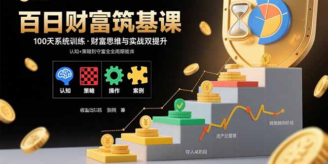 百日财富筑基课：认知+策略+实操+案例拆解  实现从创富到守富全周期能力-御文网