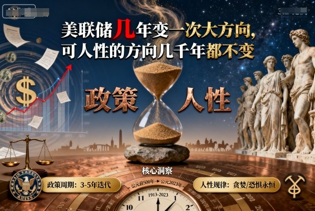 付费文章：美联储几年变一次大方向，可人性的方向几千年都不变-御文网
