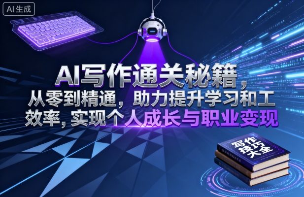 AI写作通关秘籍，从零到精通，助力提升学习和工作效率，实现个人成长与职业变现-御文网
