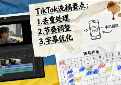 TikTok洗稿剪辑全流程课-御文网