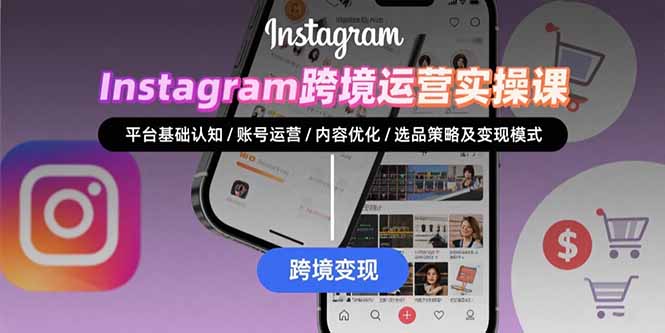 Instagram跨境运营实战：平台认知/账号运营/内容优化/选品策略及变现模式-御文网
