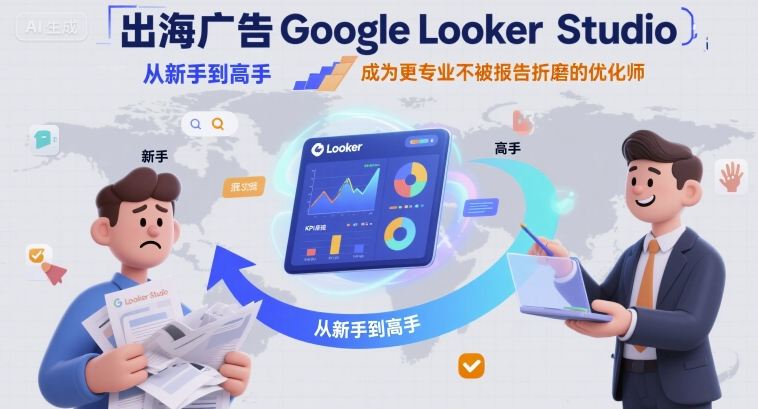 出海广告Google Looker Studio从新手到高手，成为更专业不被报告折磨的优化师-御文网