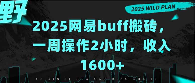 2025网易buff搬砖，一周操作2小时，收入1600+-御文网