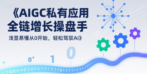 AIGC私有化应用全链增长操盘手，浅显易懂从0开始，轻松驾驭AI-御文网