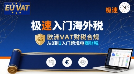 极速入门海外税，欧洲VAT财税合规，从0到1入门跨境电商财税-御文网