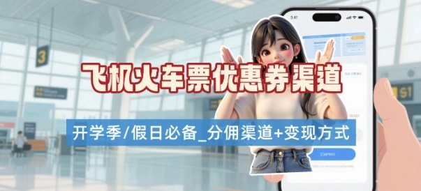 学生党必看！机票火车票优惠券申请渠道 + 项目打法，开学季节日速存-御文网