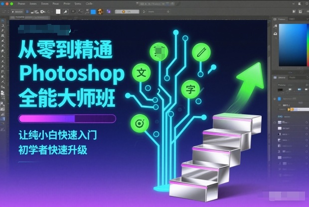 从零到精通Photoshop全能大师班，让纯小白快速入门，初学者快速升级-御文网