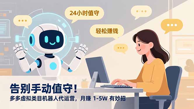 告别手动值守！多多虚拟类目机器人代运营，月赚 1-5W 有妙招-御文网