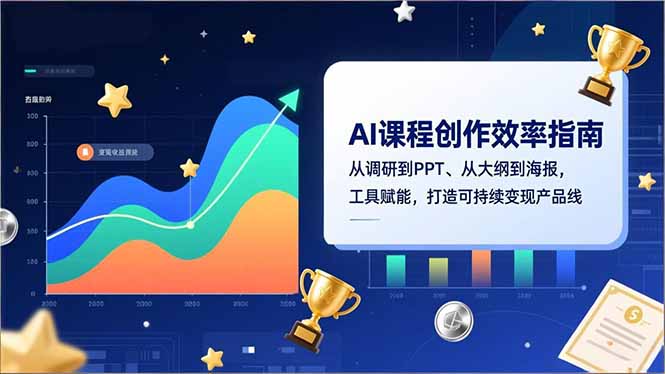 AI课程创作效率指南，从调研到PPT、从大纲到海报，工具赋能，打造可持续变现产品线-御文网