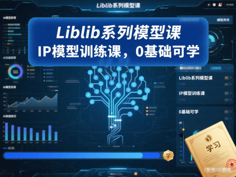 Liblib系列模型课，IP模型训练课，0基础可学-御文网