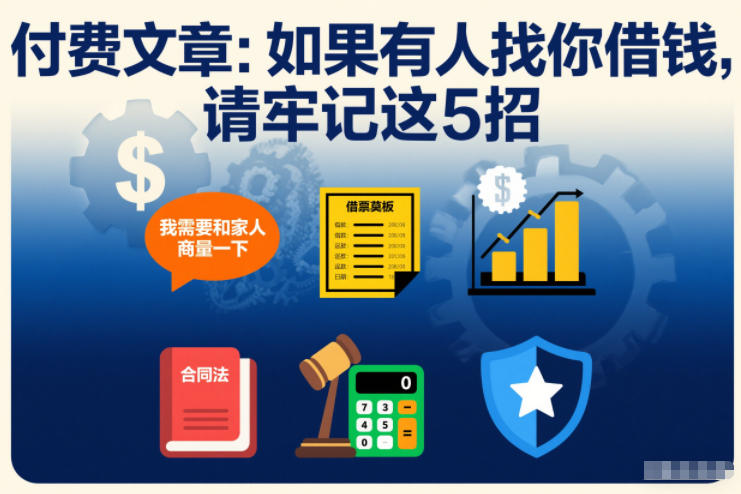 付费文章：如果有人找你借钱，请牢记这5招-御文网