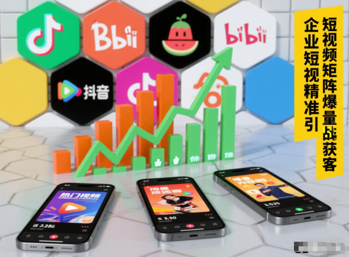 企业短视频精准引流矩阵获客，短视频矩阵爆量战法-御文网