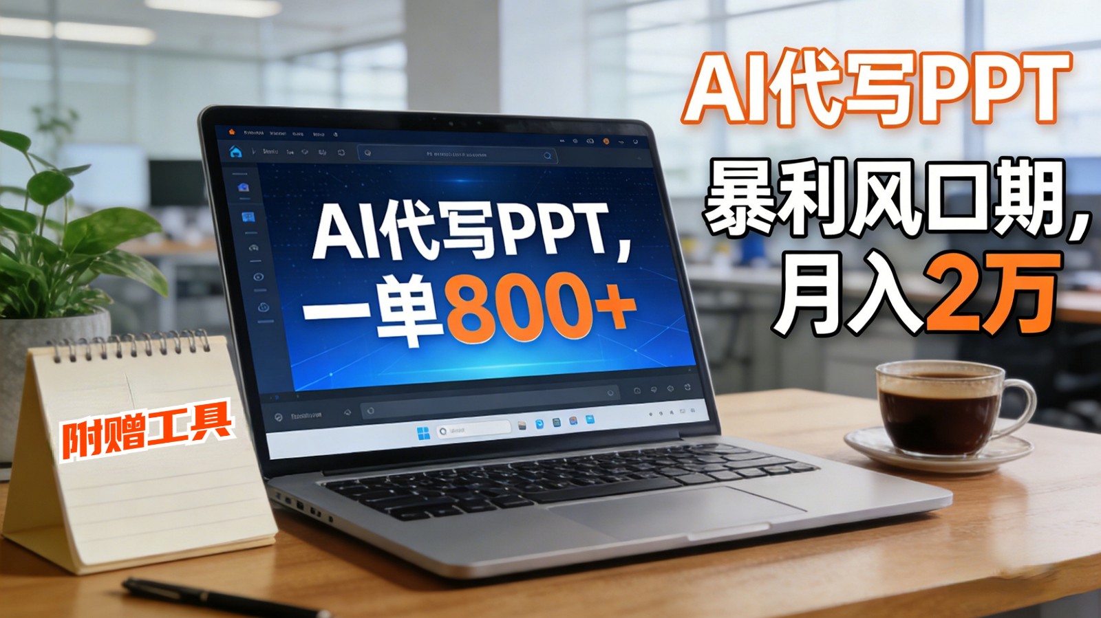 AI 代写做 PPT！一单狂赚 800+，风口期月入 2 万(工具 + 提示词直接送)-御文网