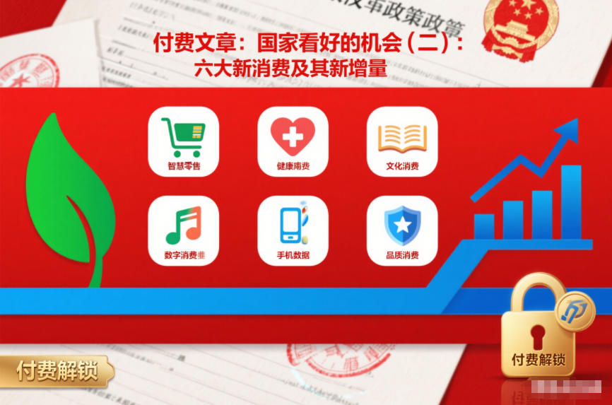 付费文章：国家看好的机会(二)：六大新消费及其新增量-御文网