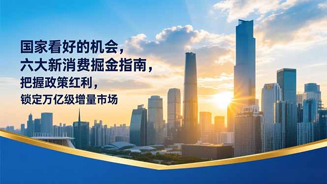 某付费文章：国家看好的机会，六大新消费掘金指南，把握政策红利，锁定万亿级增量市场-御文网