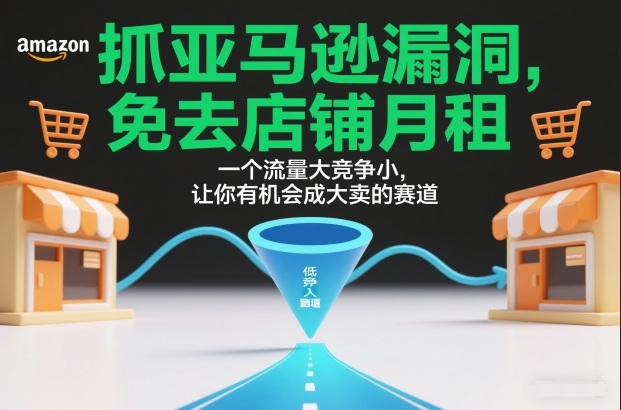 抓亚马逊漏洞，免去店铺月租，一个流量大竞争小，让你有机会成大卖的赛道-御文网