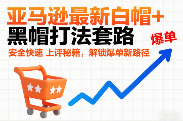 亚马逊最新白帽+黑帽打法套路，安全快速上评秘籍，解锁爆单新路径-御文网