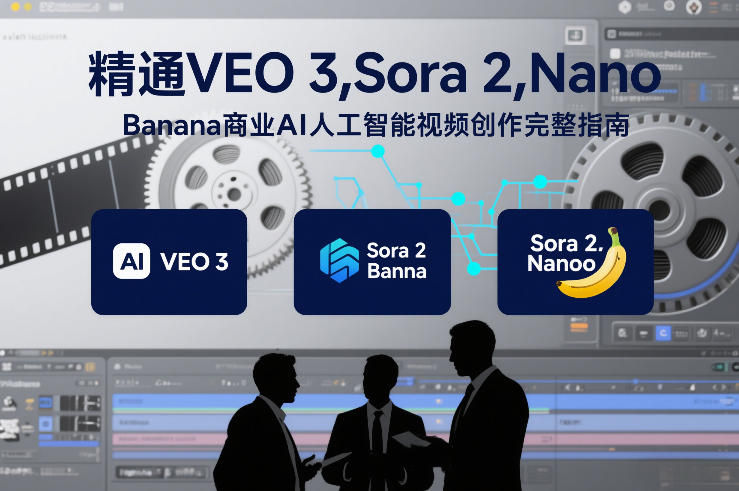 精通VEO 3，Sora 2，Nano Banana商业AI人工智能视频创作完整指南-御文网