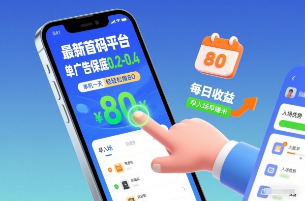 最新首码平台，单广告保底0.2-0.4，单机一天轻松撸80，早入场早賺米【揭秘】-御文网