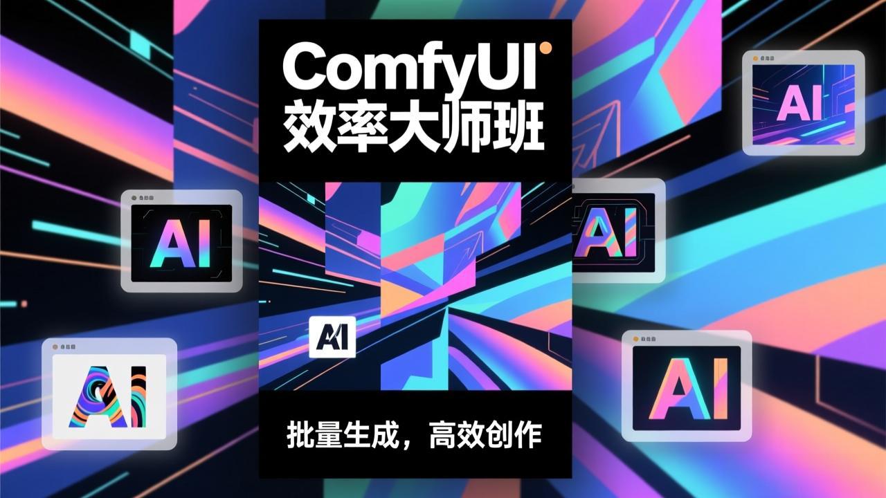 ComfyUI效率大师班：工作流搭建，批量生成，将个人AI出图效率提升5-10倍，月接单收入1-3万-御文网