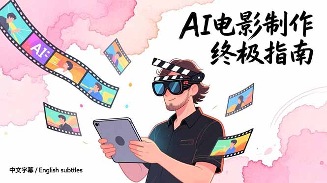 AI电影制作终极指南：从创意到成片，系统掌握智能影视全流程实战课(中英字幕-御文网