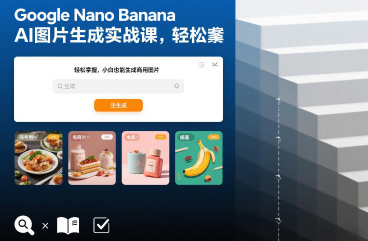 Google Nano Banana AI图片生成实战课，轻松掌握，小白也能生成商用图片-御文网