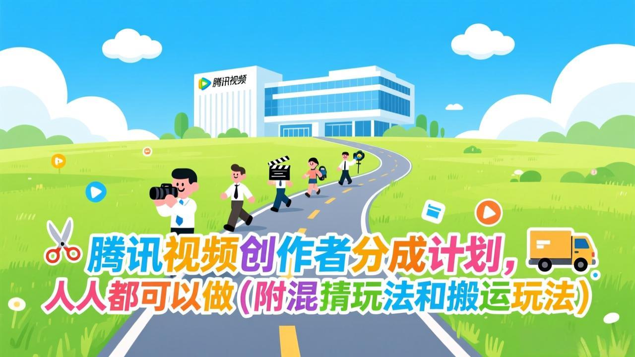 腾讯视频创作者分成计划，人人都可以做(附混剪玩法和搬运玩法-御文网