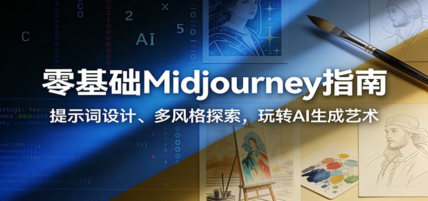 零基础Midjourney指南：提示词设计、多风格探索，玩转AI生成艺术-御文网
