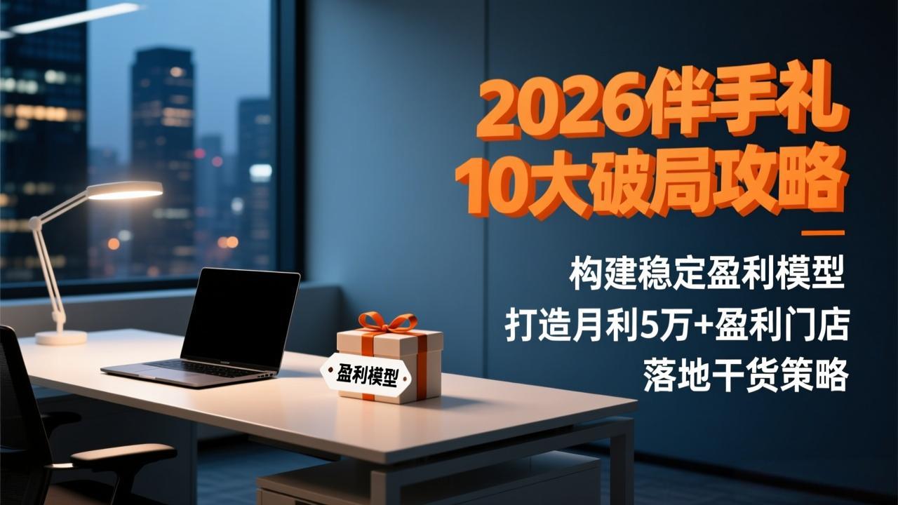 2026伴手礼10大破局攻略：构建稳定盈利模型，打造月利5万+盈利门店，落地干货策略-御文网