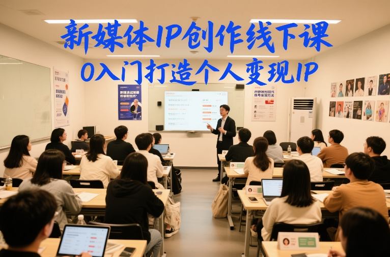 新媒体IP创作线下课，0入门打造个人变现IP-御文网