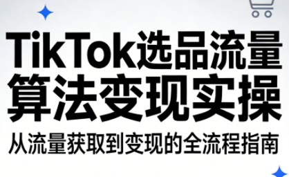 TikTok选品流量算法变现实操-御文网